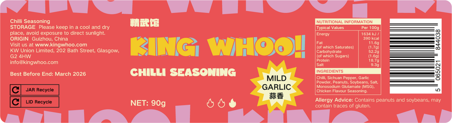 Chilli Seasoning Mild Garlic